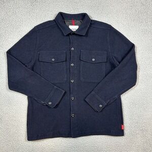 Topo‎ Designs Wool Shirt Jacket Shacket Men's Large Navy Blue CPO Field Shirt